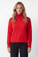 Emely Brushed Knit Turtleneck Sweater