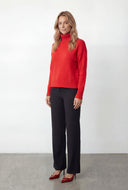 Emely Brushed Knit Turtleneck Sweater