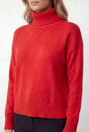 Emely Brushed Knit Turtleneck Sweater