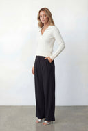 Cable Knit Collared Sweater