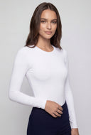 Charlie Crew Neck Long Sleeve Bodysuit