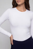 Charlie Crew Neck Long Sleeve Bodysuit