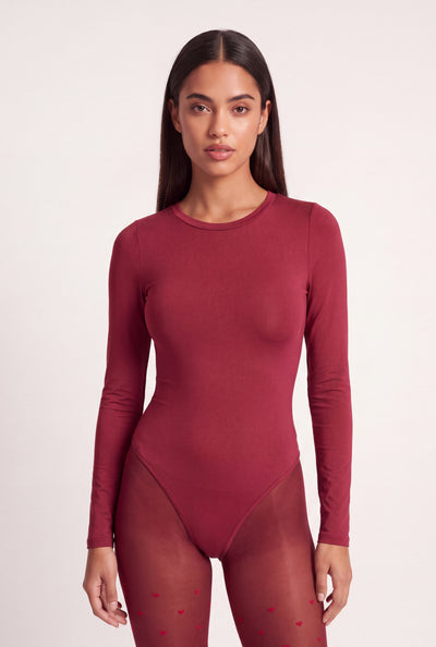 Charlie Crew Neck Long Sleeve Bodysuit