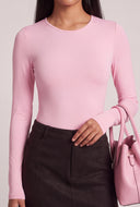 Ellie Long Sleeve Crew Neck Bodysuit