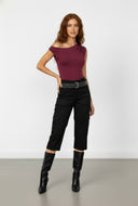 Nyomi Asymmetrical Ruched One Shoulder Bodysuit