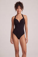 Plunge Halter Thong Bodysuit