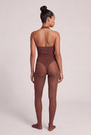 Plunge Halter Thong Bodysuit