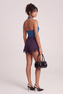Plunge Halter Thong Bodysuit