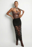 Zuri Leather Look Ruched Sweetheart Bodysuit