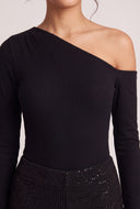 Asymmetrical One Shoulder Bodysuit