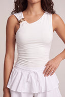 Asymmetrical Ruched Bodysuit