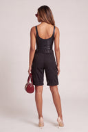 Vegan Leather Thong Bodysuit