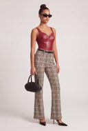 Vegan Leather Thong Bodysuit