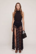 Ruched Mock Neck Bodysuit