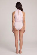 Ruched Mock Neck Bodysuit