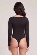 Boat Neck Thong Bodysuit