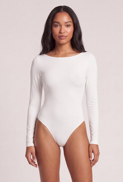 Boat Neck Thong Bodysuit