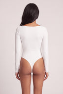 Boat Neck Thong Bodysuit
