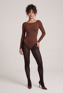 Boat Neck Thong Bodysuit