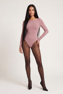 Boat Neck Thong Bodysuit