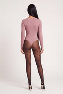 Boat Neck Thong Bodysuit