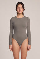 Long Sleeve Thong Bodysuit