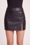 Vegan Leather Mini Skort