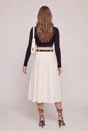 Belted Midi Skirt