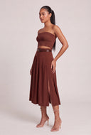 Belted Midi Skirt