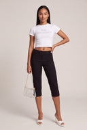 Mid Rise Capri Pants