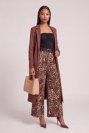 Leopard Print Belted Pants