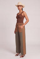 Color Block Drawstring Pants