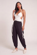 Draped Harem Pants