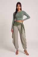 Draped Harem Pants