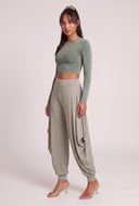 Draped Harem Pants