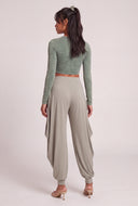Draped Harem Pants