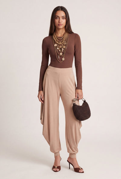 Draped Harem Pants