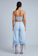 Drawstring Side Parachute Pants