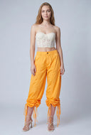 Drawstring Side Parachute Pants