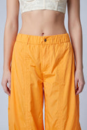 Drawstring Side Parachute Pants