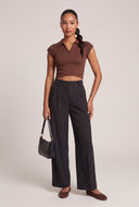 Aylin Pinstripe Wide Leg Pants