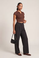 Aylin Pinstripe Wide Leg Pants