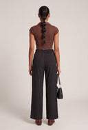 Aylin Pinstripe Wide Leg Pants