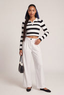 Aylin Pinstripe Wide Leg Pants