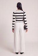 Aylin Pinstripe Wide Leg Pants