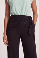 Side Tie Wide Leg Pants