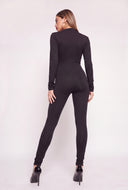 Asymmetrical Cutout Catsuit