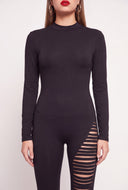 Asymmetrical Cutout Catsuit