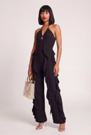 Ruffled Halter Jumpsuit
