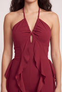 Ruffled Halter Jumpsuit
